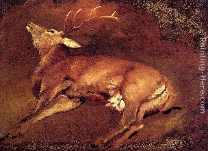 Sir Edwin Henry Landseer Study Of A Dead Stag